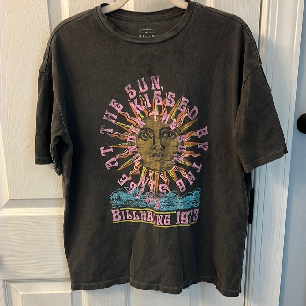 Billabong Black Short Sleeve Graphic Tee
